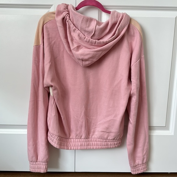 Victoria’s Secret Pink Color Block Zip Up Hoodie Size XS - Picture 2 of 2